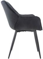 Stuhl Tanna Samt schwarz 