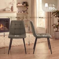 4er Set Esszimmerstuhl Tilde Samt taupe 4er Set Esszimmerstuhl Tilde Samt taupe