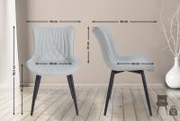 Stuhl Brady Kunstleder grau 