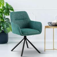 Stuhl Tipton Stoff dunkelgrün