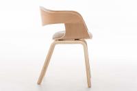 Besucherstuhl Kingston Stoff natura/creme 
