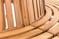 Baumbank Novum rund 200 cm teak 