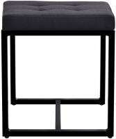 Sitzhocker Barci B Stoff schwarz 