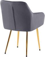 Esszimmerstuhl Monett Samt G dunkelgrau 