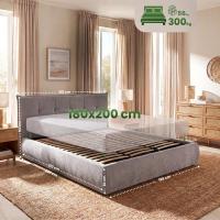 Bett Mirka 180x200 cm Stoff grau Bett Mirka 180x200 cm Stoff grau