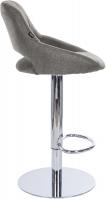 Barhocker HD Milet C Stoff grau 