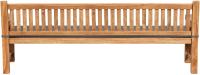 Teakbank Jackson mit Sitzkissen 240 cm + teak dunkelgrau 