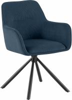 Stuhl Tipton Cord blau 