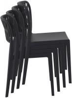 6er Set Stühle Portofino schwarz 