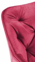 4er Set Stuhl Tanna Samt rot 