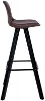 Barhocker Corbin Stoff Square schwarz braun 