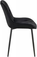 Esszimmerstuhl Wallace Samt schwarz 