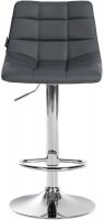 2er Set Barhocker Jerry Kunstleder chrom grau 