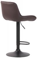 2er Set Barhocker Lentini Kunstleder schwarz braun 