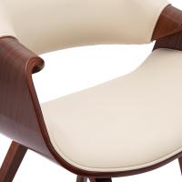 Esszimmerstuhl Maira Kunstleder walnuss/creme Esszimmerstuhl Maira Kunstleder walnuss/creme