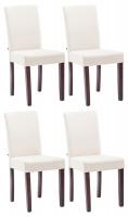 4er Set Esszimmerstuhl Ina Stoff cappuccino creme 