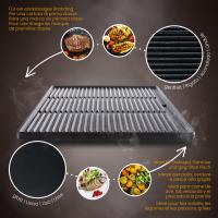 Grillplatte 48,5x32cm anthrazit Grillplatte 48,5x32cm anthrazit