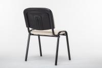 Besucherstuhl Ken Kunstleder creme 