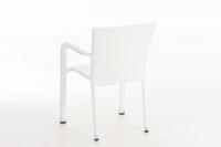 Polyrattan Stuhl Leonie weiß Polyrattan Stuhl Leonie weiß