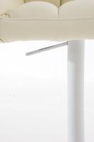 2er Set Barhocker Damaso Kunstleder weiß creme 