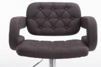 2er Set Barhocker Dublin Stoff dunkelgrau 