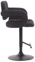 Barhocker Dublin STOFF schwarz schwarz 