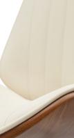 Barhocker Nova Kunstleder schwarz walnuss/creme 