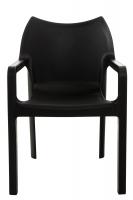 2er SET Stapelstuhl DIVA schwarz 