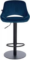Barhocker HD Milet B Samt blau 