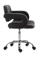 Arbeitshocker Dublin Kunstleder schwarz 