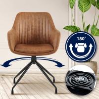 2er Set Esszimmerstuhl Welby Vintage  grau 