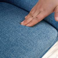 Stuhl Tipton Stoff blau 