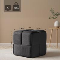 Sitzhocker Forinta Cord dunkelgrau 