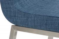 2er Set Esszimmerstühle Colmar Stoff blau 