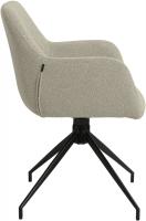 2er Set Esszimmerstuhl Merlinda Stoff Teddy taupe 
