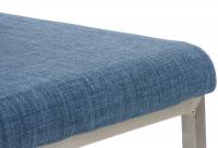 2er Set Esszimmerstühle Colmar Stoff blau 